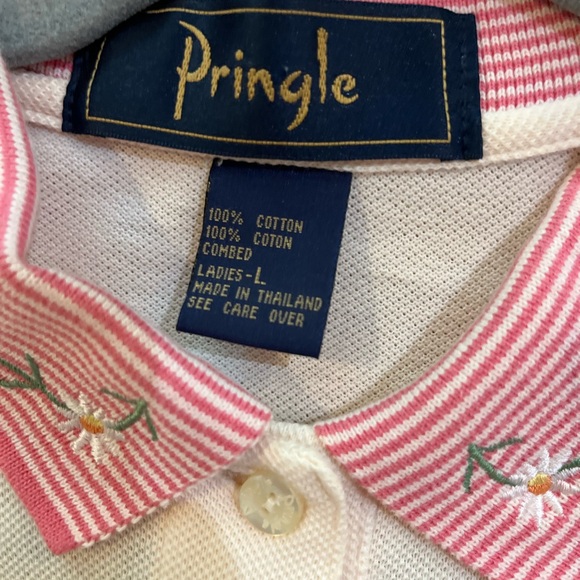 Cream Embolished Collar Polo - Picture 9 of 9